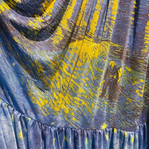 Blackmilk 🌟 Starry Night Over The Rhône 💙 Sheer Midaxi Dress - Picture 4 of 6